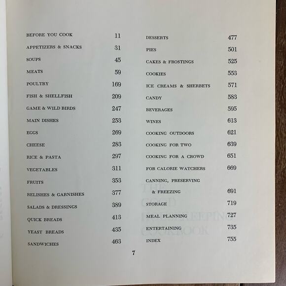 Vintage The Good Housekeeping Cookbook 1973‎ w/ Original Dust Cover - Picture 5 of 13